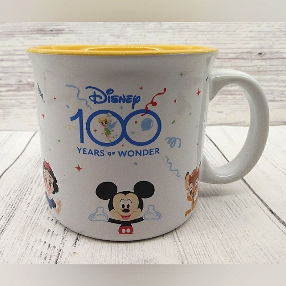 Disney 100 Years Celebration Coffee Tea Mug Cup Mickey Mouse Donald Duck New - Picture 11 of 11